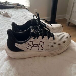 Under Armour Black and White Athletic Shoes